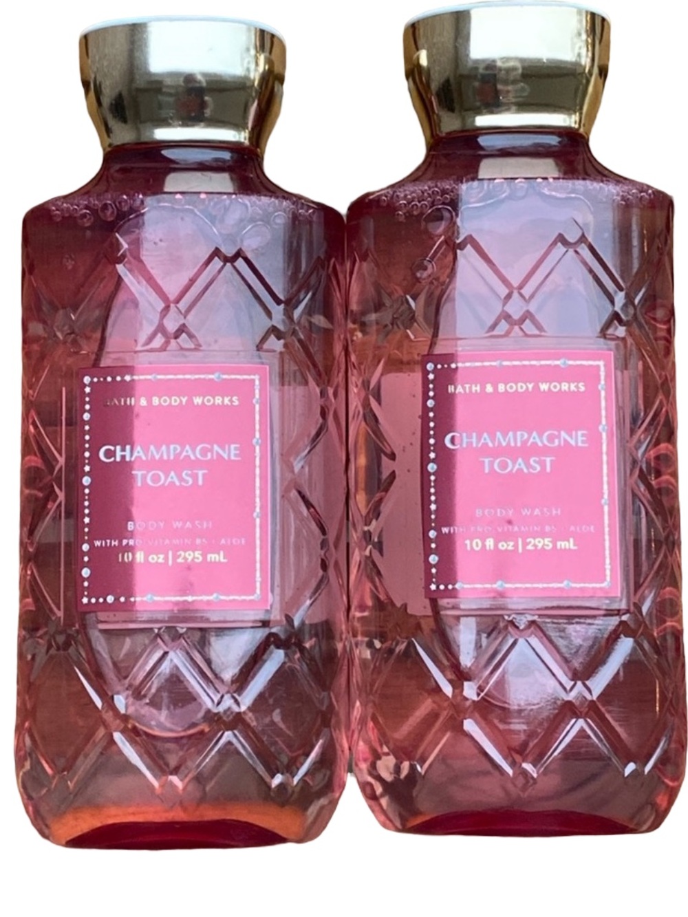 Bath & Body Works Champagne Toast Fragrance Body Wash 2 Full Size Bottles